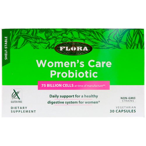 Flora, Women's Care Probiotic, Shelf-Stable, 30 Capsules فوائد