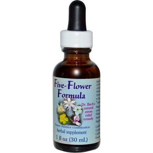 Flower Essence Services, Five-Flower Formula, Flower Essence Combination, 1 fl oz (30 ml) فوائد