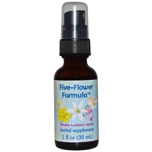 Flower Essence Services, Five-Flower Formula, Flower Essence Spray, 1 fl oz (30 ml) فوائد