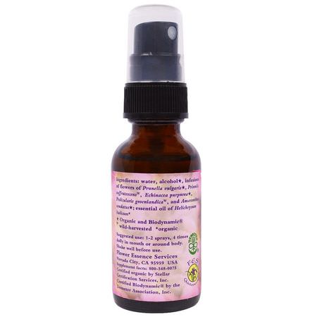 Flower Essence Services, Magenta Self-Healer, Flower Essence & Essential Oil, 1 fl oz (30 ml):الزهرة, المعالجة المثلية