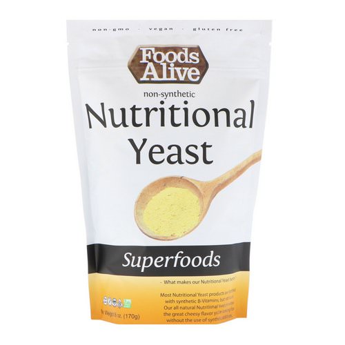 Foods Alive, Superfoods, Nutritional Yeast, 6 oz (170 g) فوائد
