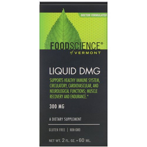 FoodScience, Liquid DMG, 300 mg, 2 fl oz (60 ml) فوائد