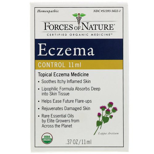 Forces of Nature, Eczema Control, .37 oz (11 ml) فوائد
