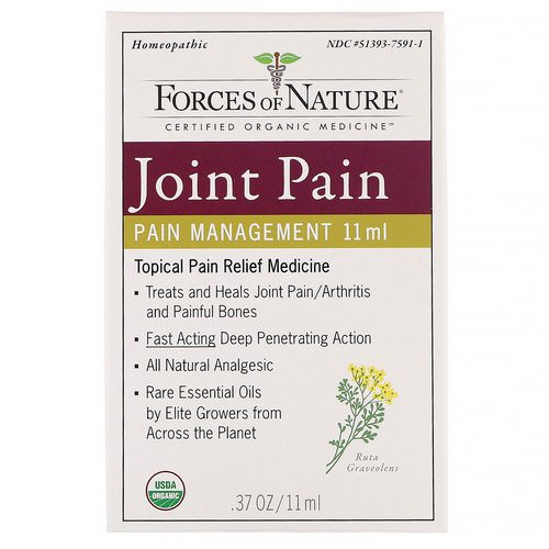 Forces of Nature, Joint Pain, Pain Management, 0.37 oz (11 ml) فوائد