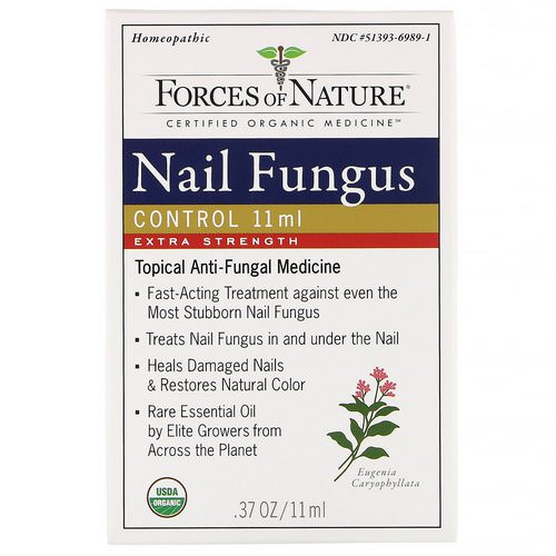 Forces of Nature, Nail Fungus Control, Extra Strength, 0.37 (11 ml) فوائد