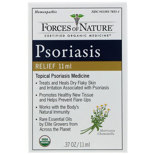 Forces of Nature, Psoriasis Relief, 0.37 oz (11 ml) فوائد