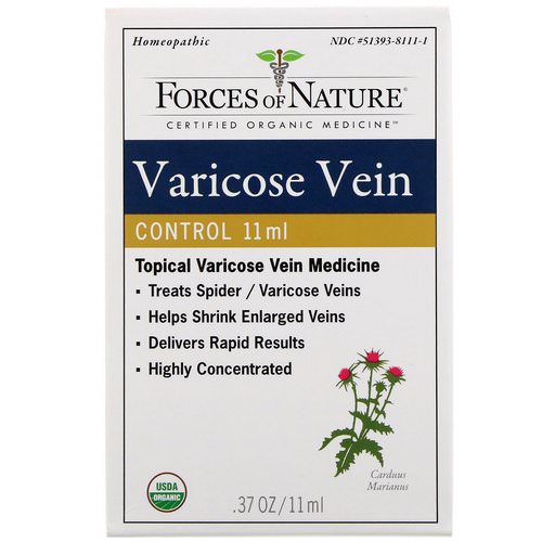 Forces of Nature, Varicose Vein Control, 0.37 oz (11 ml) فوائد
