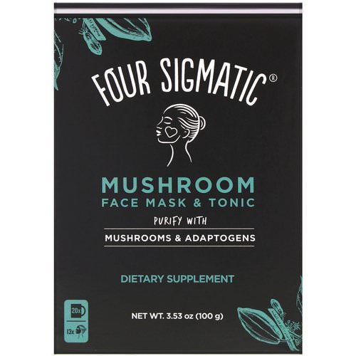 Four Sigmatic, Mushroom Face Mask & Tonic, Purify with Mushrooms & Adaptogens, 3.53 oz (100 g) فوائد