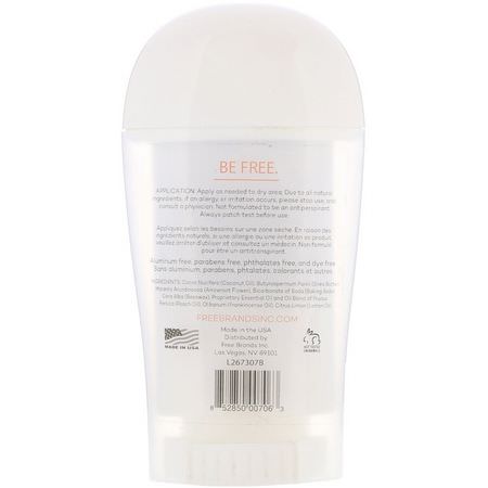 Freedom, Deodorant, Frankincense Peach, 1.9 oz (55 g):مزيل عرق, حمام