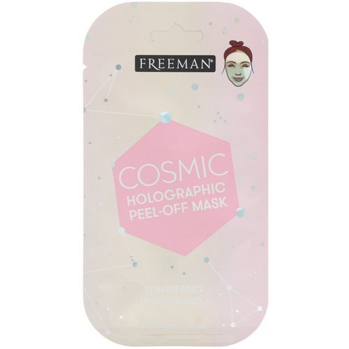 Freeman Beauty, Cosmic Holographic Peel-Off Mask, Luminizing Rose Quartz, 0.33 fl oz (10 ml) فوائد