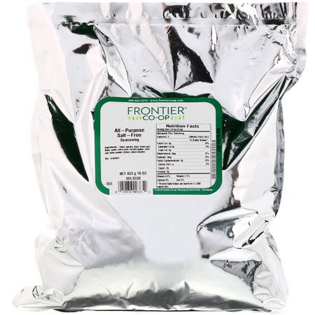 Frontier Natural Products, All-Purpose Seasoning, Salt Free, 16 oz (453 g):الت,ابل,الت,ابل