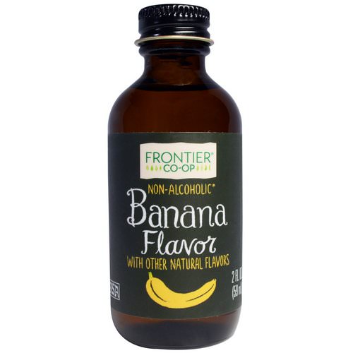 Frontier Natural Products, Banana Flavor, Non-Alcoholic, 2 fl oz (59 ml) فوائد