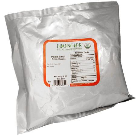Frontier Natural Products, Certified Organic, Potato Starch, 16 oz (453 g):النش,يات, الخلطات