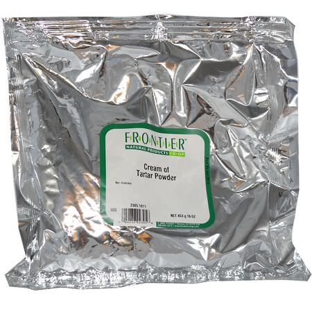Frontier Natural Products, Cream of Tartar Powder, 16 oz (453 g):خلطات, طحين