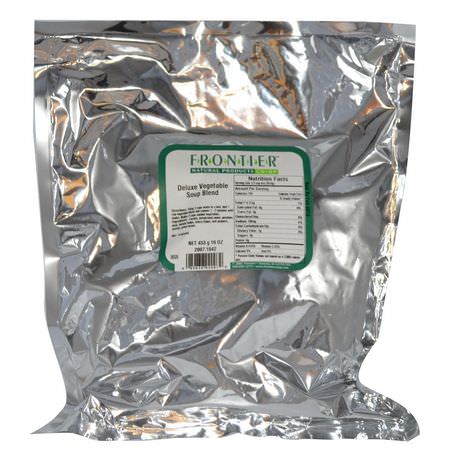 Frontier Natural Products, Deluxe Vegetable Soup Blend, 16 oz (453 g):ش,ربة الخضار, المرق