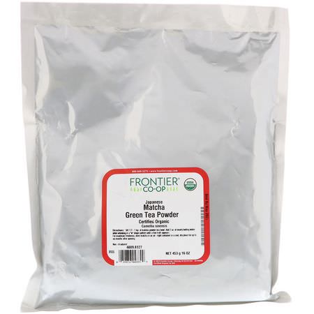 Frontier Natural Products, Japanese, Matcha Green Tea Powder, 16 oz (453 g):شاي ماتشا