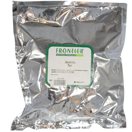 Frontier Natural Products, Jasmine Tea, 16 oz (453 g):الشاي الأخضر
