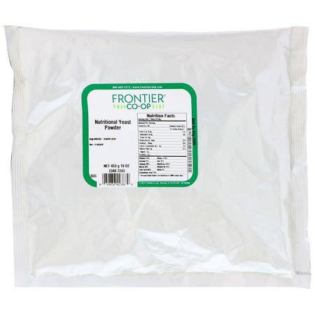 Frontier Natural Products, Nutritional Yeast Powder, 16 oz (453 g):الخميرة, س,برف,دز