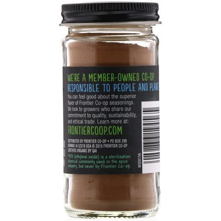 Frontier Natural Products, Organic Ceylon Cinnamon, 1.76 oz (50 g):بهارات القرفة
