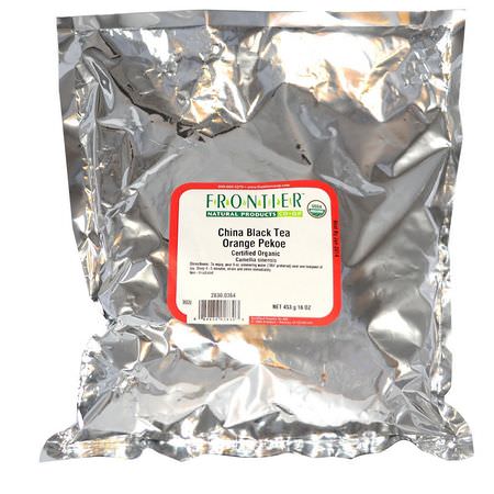 Frontier Natural Products, Organic China Black Tea Orange Pekoe, 16 oz (453 g):الشاي الأس,د