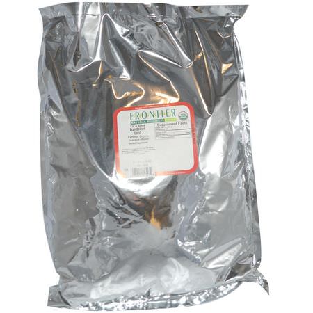 Frontier Natural Products, Organic Cut & Sifted Dandelion Leaf, 16 oz (453 g):المعالجة المثلية, الأعشاب