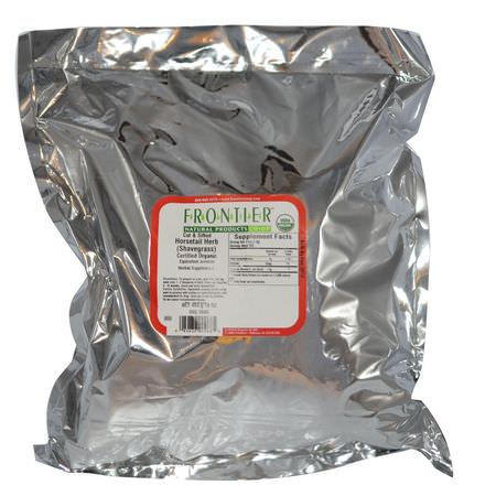 Frontier Natural Products, Organic Cut & Sifted Horsetail Herb (Shavegrass), 16 oz (453 g):ذيل الحصان, المعالجة المثلية