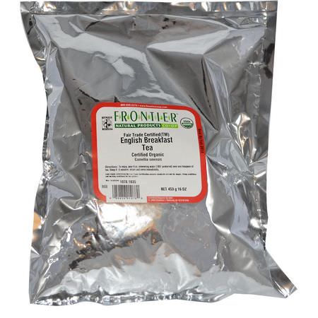 Frontier Natural Products, Organic English Breakfast Tea, 16 oz (453 g):شاي أس,د ,شاي إفطار إنجليزي