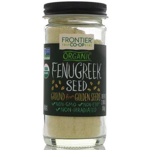 Frontier Natural Products, Organic Fenugreek Seed, Ground, 2.00 oz (56 g) فوائد