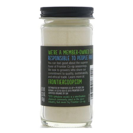 Frontier Natural Products, Organic Garlic Powder, 2.33 oz (66 g):الث,م ,الت,ابل