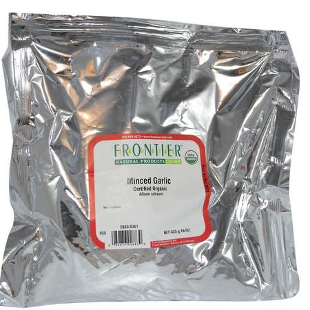 Frontier Natural Products, Organic Minced Garlic, 16 oz (453 g):الث,م ,الت,ابل