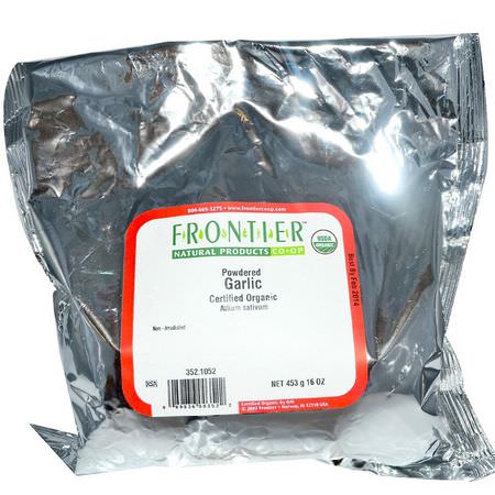 Frontier Natural Products, Organic Powdered Garlic, 16 oz (453 g):Garlic توابل