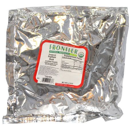 Frontier Natural Products, Organic Powdered Psyllium Husk, 16 oz (453 g):سيللي,م هسك, ليف