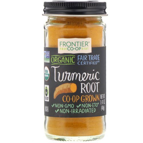 Frontier Natural Products, Organic Turmeric Root, 1.41 oz (40 g) فوائد