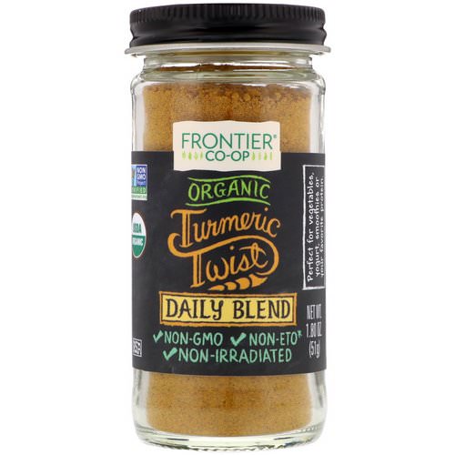 Frontier Natural Products, Organic Turmeric Twist, Daily Blend, 1.80 oz (51 g) فوائد