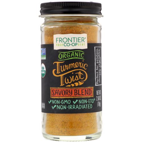 Frontier Natural Products, Organic Turmeric Twist, Savory Blend, 2.50 oz (70 g) فوائد