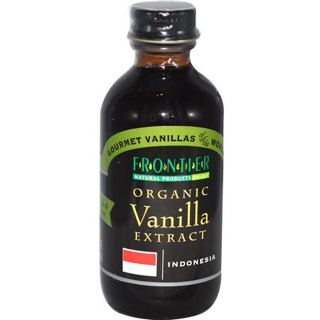 Frontier Natural Products, Organic Vanilla Extract, Indonesia, Farm Grown, 2 fl oz (59 ml):الفانيليا ,الت,ابل