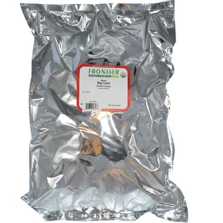 Frontier Natural Products, Organic Whole Bay Leaf, 16 oz (453 g):Bay Leaf, توابل