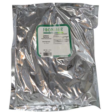 Frontier Natural Products, Powdered Spirulina, 16 oz (453 g):سبير,لينا, الطحالب