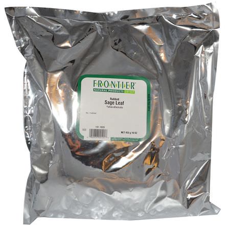 Frontier Natural Products, Rubbed Sage Leaf, 16 oz (453 g):الت,ابل, المريمية