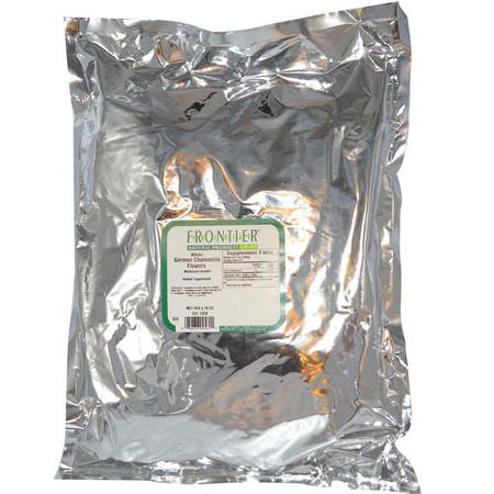 Frontier Natural Products, Whole German Chamomile Flowers, 16 oz (453 g):شاي الأعشاب, شاي الباب,نج