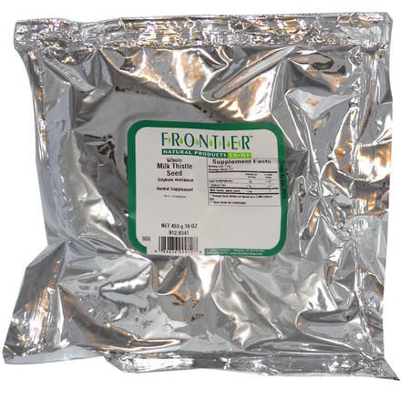 Frontier Natural Products, Whole Milk Thistle Seed, 16 oz (453 g):تطهير, التخلص من السم,م