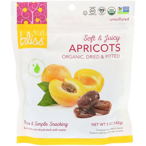 Fruit Bliss, Organic, Dried & Pitted Apricots, 5 oz (142 g) فوائد