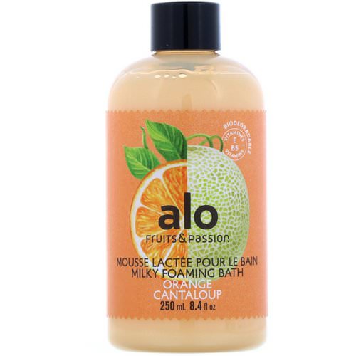 Fruits & Passion, ALO, Milky Foaming Bath, Orange Cantaloup, 8.4 fl oz (250 ml) فوائد