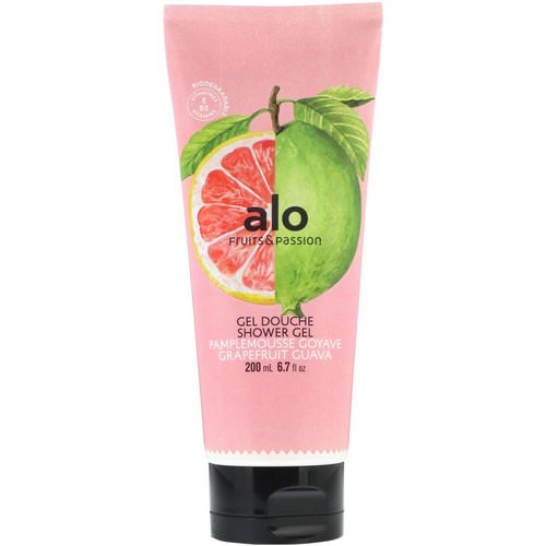 Fruits & Passion, ALO, Shower Gel, Grapefruit Guava, 6.7 fl oz (200 ml) فوائد