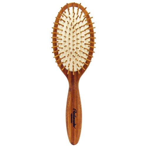 Fuchs Brushes, Ambassador Hairbrushes, Bamboo, Large Oval/Wood Pins, 1 Brush فوائد
