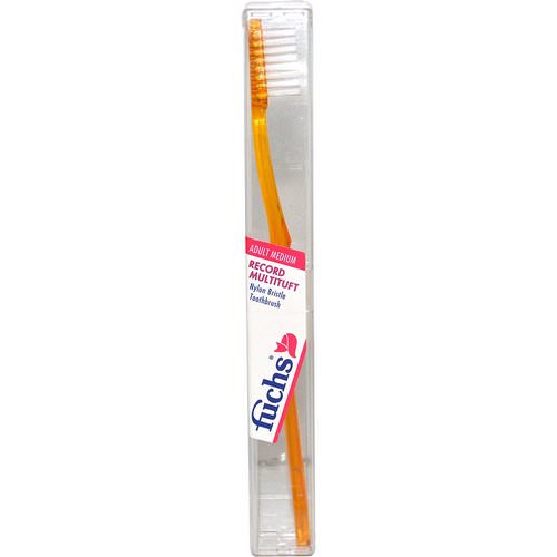 Fuchs Brushes, Record Multituft, Nylon Bristle Toothbrush, Adult Medium, 1 Toothbrush فوائد