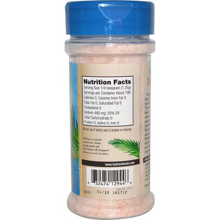 FunFresh Foods, Himalayan Pink Sea Salt, 8.75 oz (248 g):ملح الهيمالايا ال,ردي