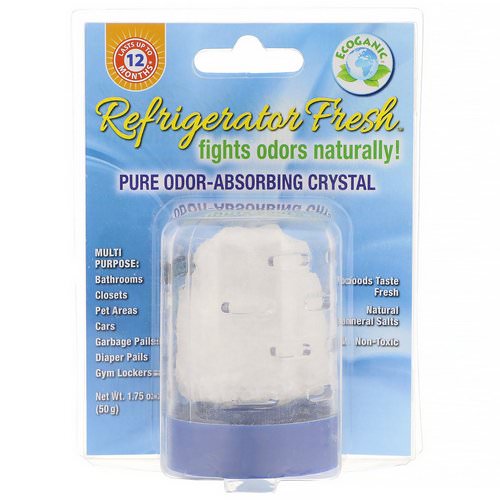 FunFresh Foods, Refrigerator Fresh, Pure Odor-Absorbing Crystal, 1.75 oz (50 g) فوائد