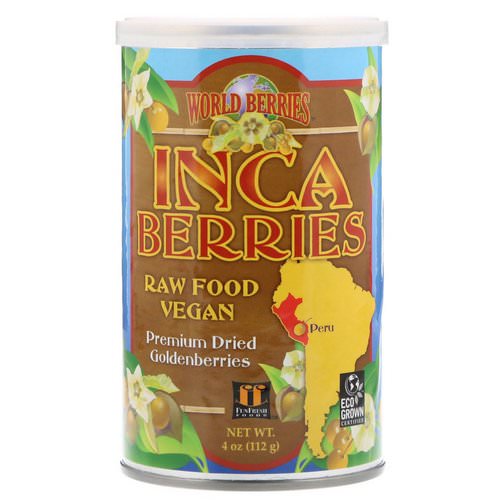 FunFresh Foods, World Berries, Inca Berries, 4 oz (112 g) فوائد