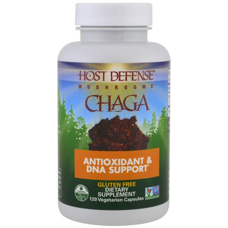 Fungi Perfecti Host Defense Chaga - Chaga, الفطر, المكملات الغذائية